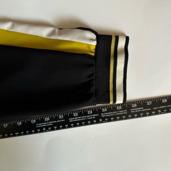 ZARA High Waisted with Side Stripe Trouser Pant Women’s size Medium black jogger - Picture 11 of 14